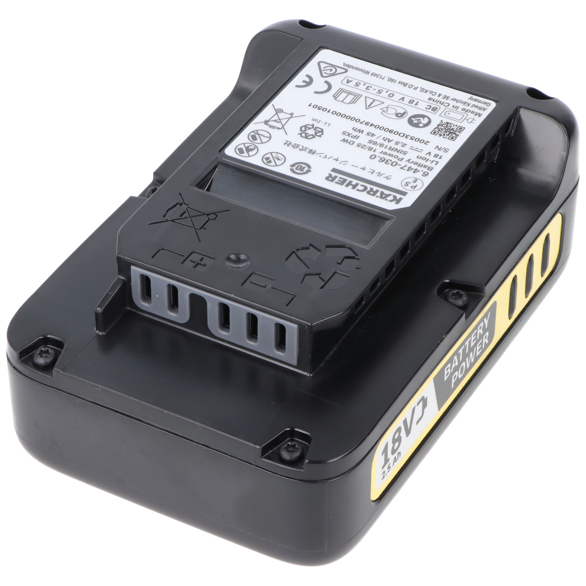 Batterie Kärcher Battery Power 18/25 pour tous les appareils de la plateforme de batterie Kärcher 18V Battery Power