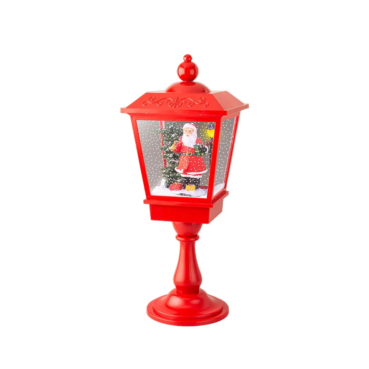 Lumineo Lanterne LED Rouge Père Noël