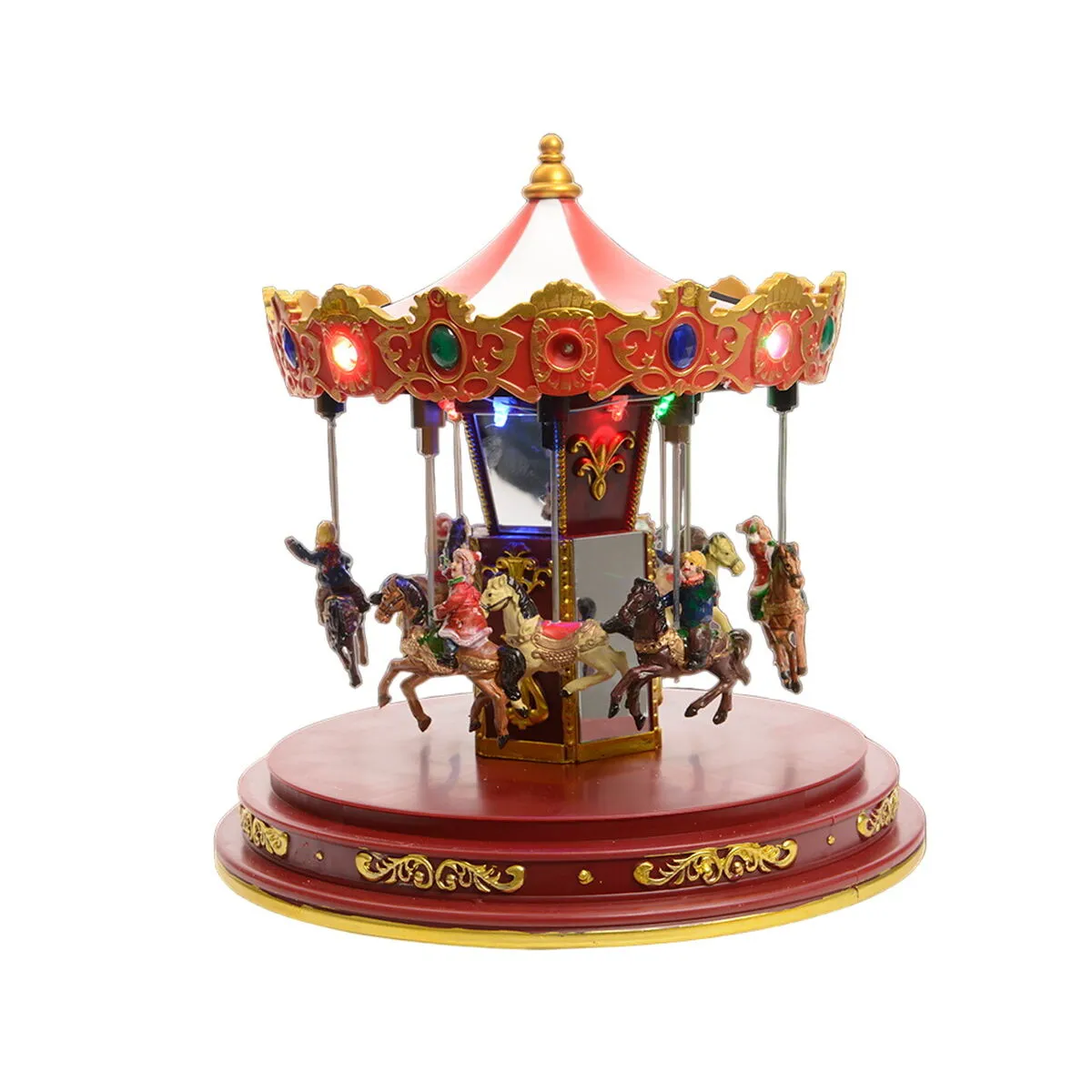 Lumineo Carrousel de Noël Multicouleur 24x25 cm